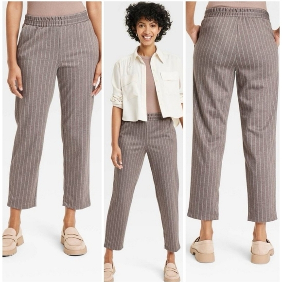 NWT! A New Day High-Rise Regular Fit Tapered Ankle Knit Pants 17-21” - Picture 4 of 4